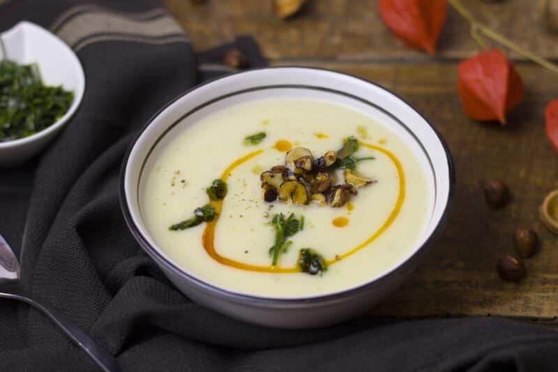 soupe aux légumes anciens panais et topinambours