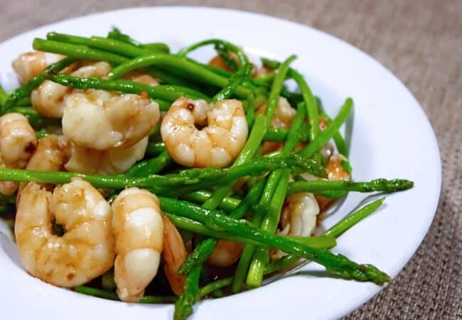 Recette mini asperges vertes à la poêle