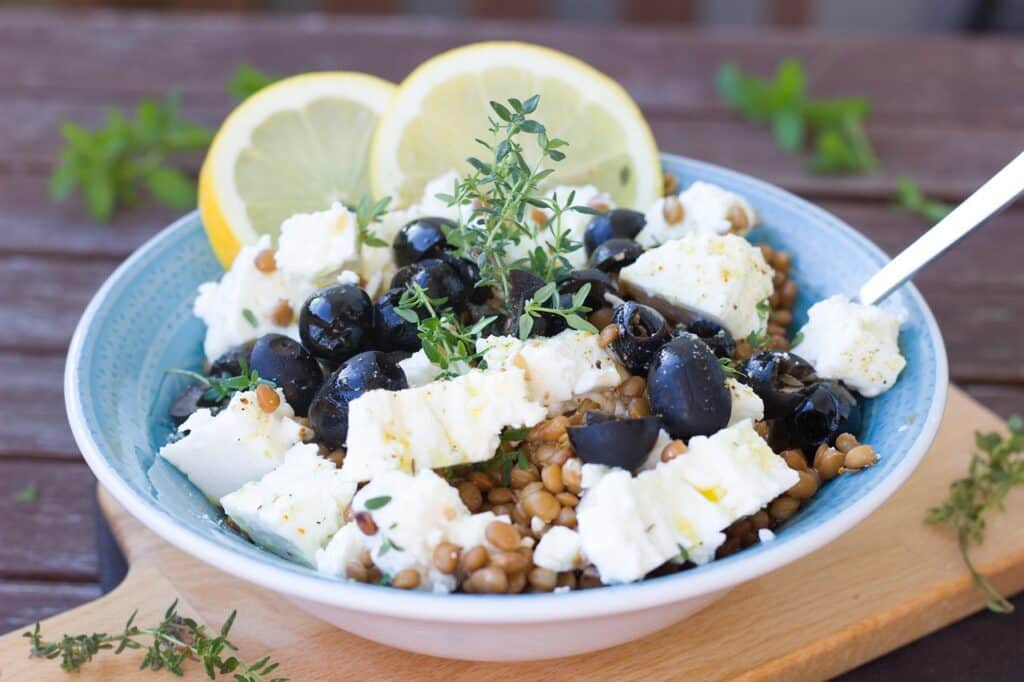recette Salade de lentilles feta miel citron